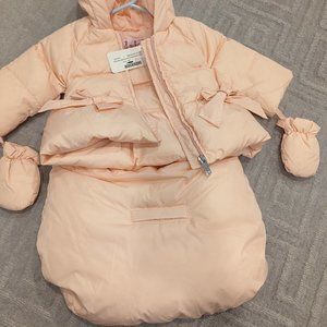 NWT il gufo baby girl puffer jacket/skiwear